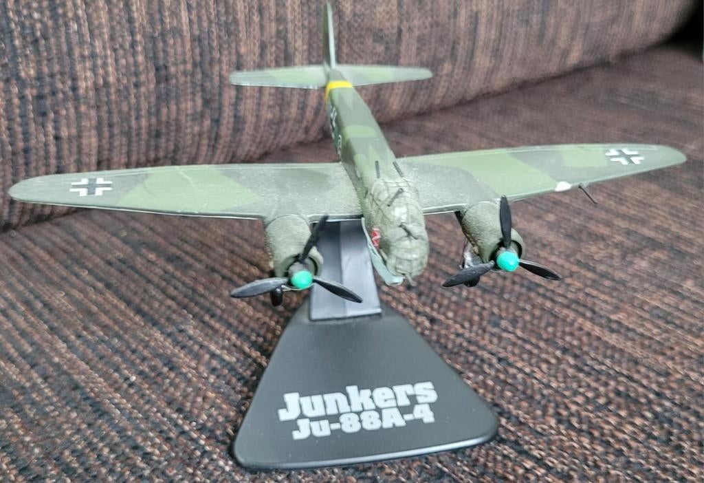 Junkers ju-88a-4 deutsche luftwaffe vliegtuig wwii, Ophalen of Verzenden, 1:72 tot 1:144, Overige merken