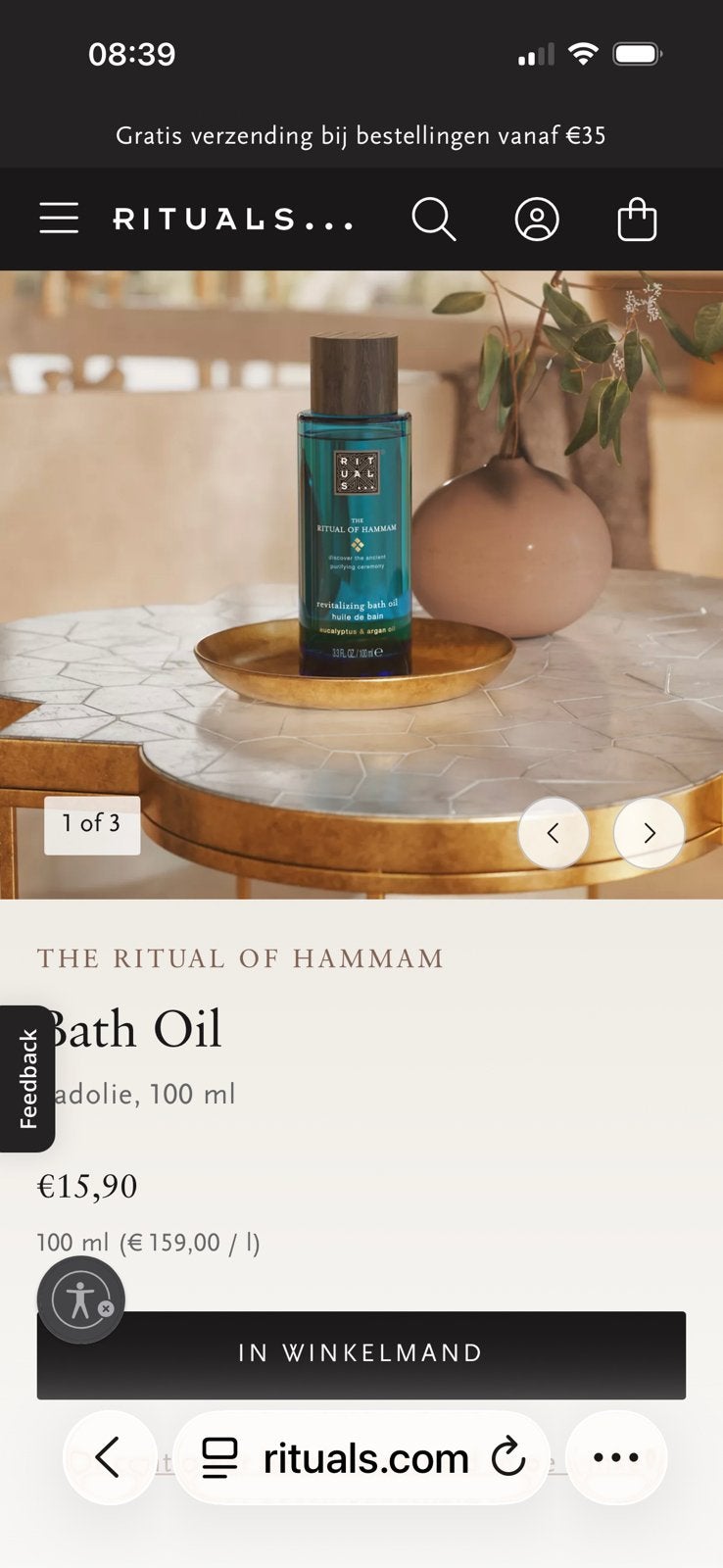 Badolie Ritual of hammam, Ophalen of Verzenden, Nieuw, Bad & Douche