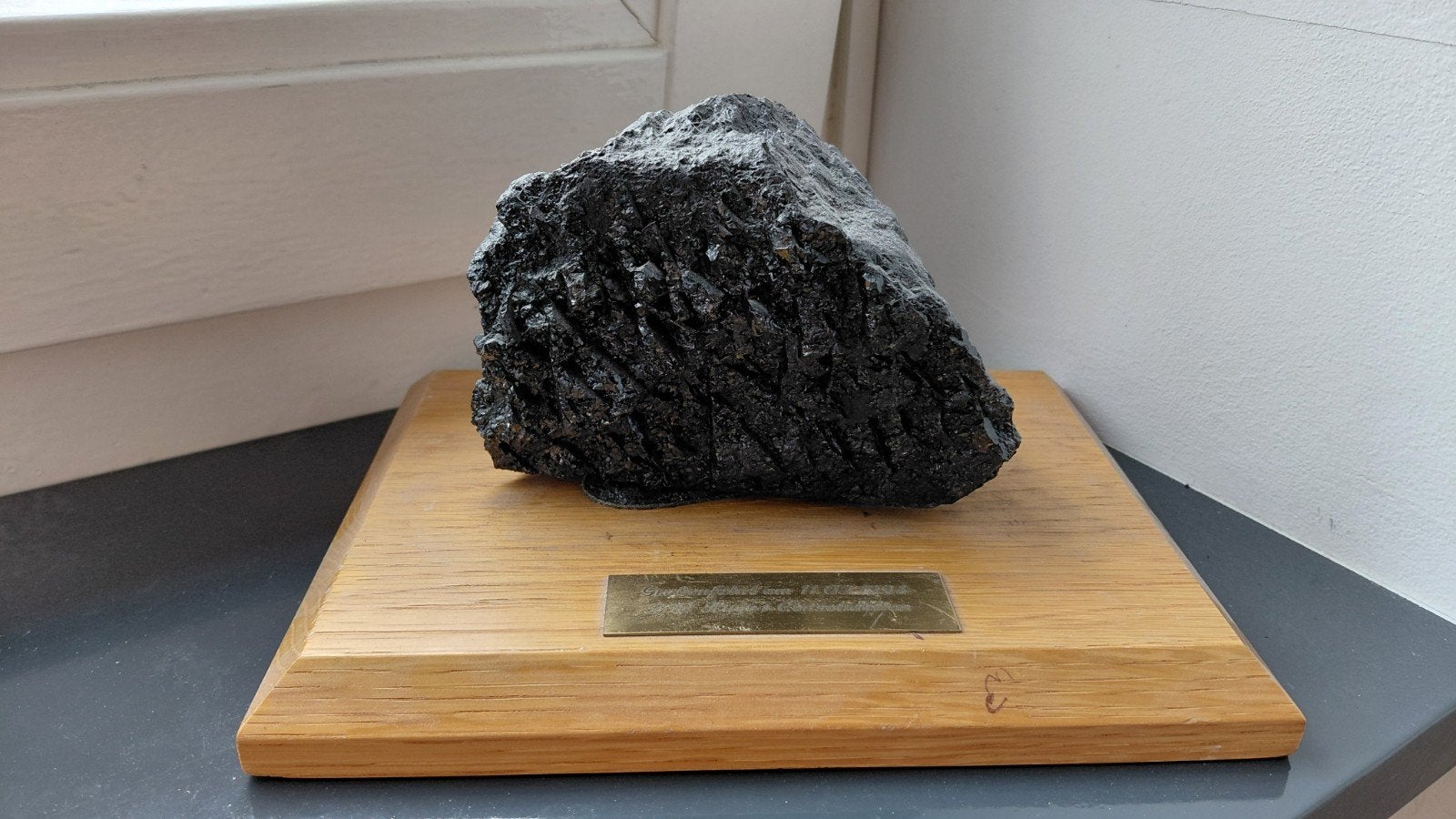 Koolstuk van Grube Hugo Consolidation, 1994, Verzamelen, Mineralen en Fossielen, Ophalen of Verzenden