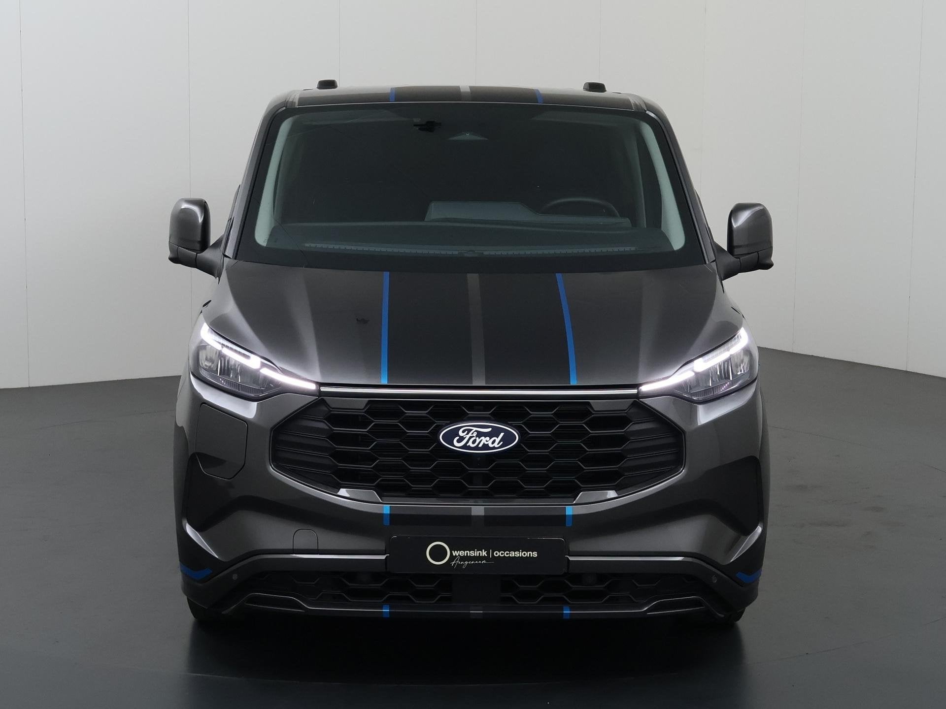 Ford Transit Custom 2.5 PHEV | SPORT | AUT. | DUBBEL CABINE, Auto's, Dealer onderhouden, Gebruikt, Plug-in hybride, Verwarmde buitenspiegels