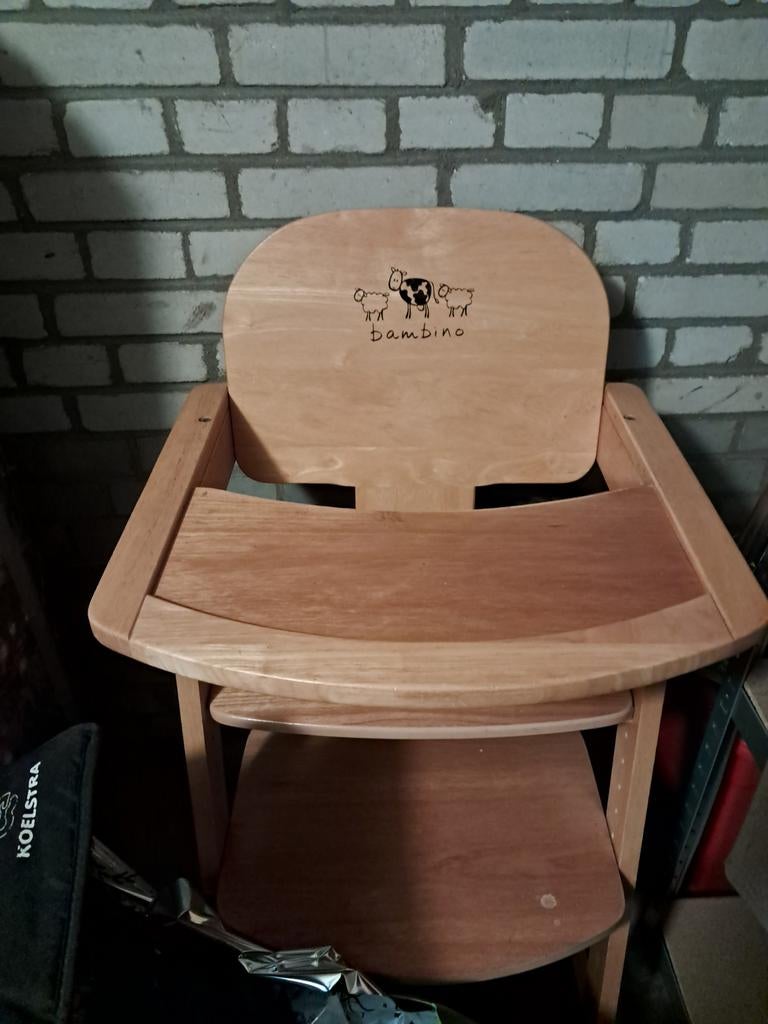 Mooie houten kinderstoel - Bambino, Kinderen en Baby's, Kinderstoelen, Ophalen of Verzenden