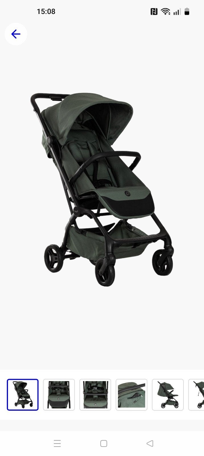 Qute Q-Ultra buggy groen, Ophalen, Gebruikt, Overige merken, Verstelbare rugleuning