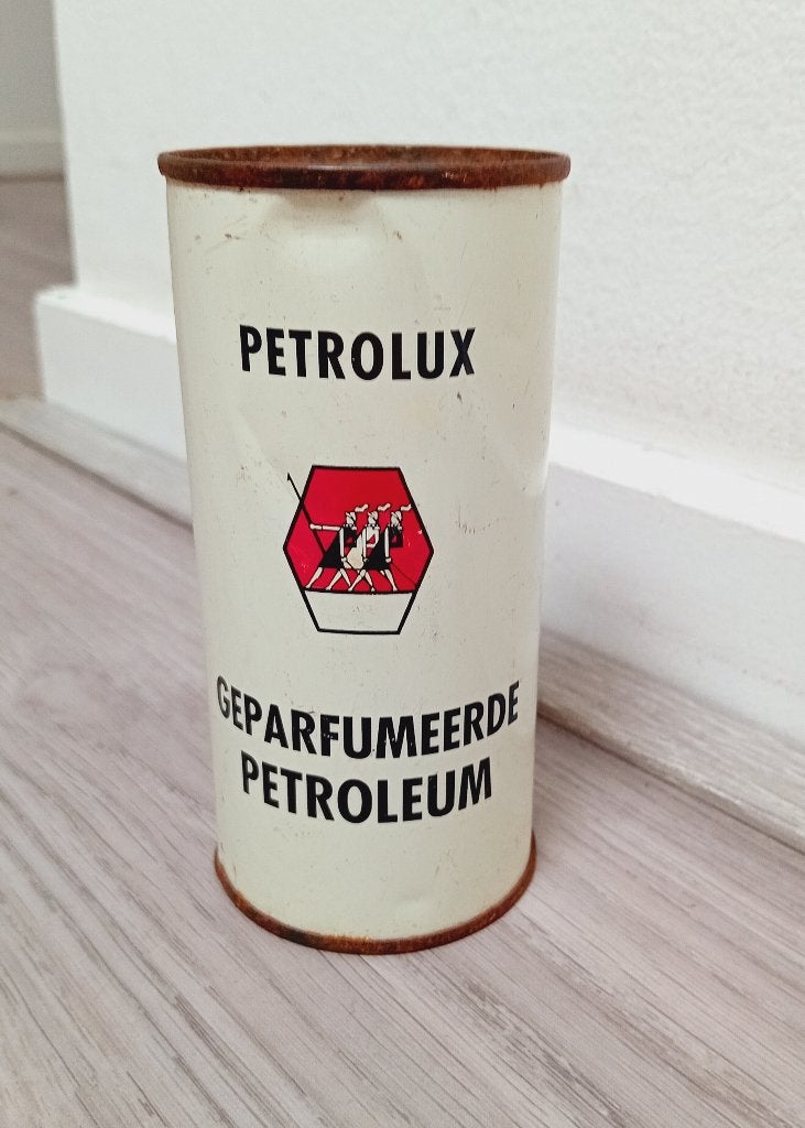 blikje geparfumeerde petroleum van het merk Petrolux, Verzenden, Gebruikt, Overige