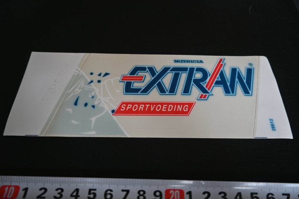 sticker NUTRICIA EXTRAN sportvoeding wit, Ophalen of Verzenden, Zo goed als nieuw