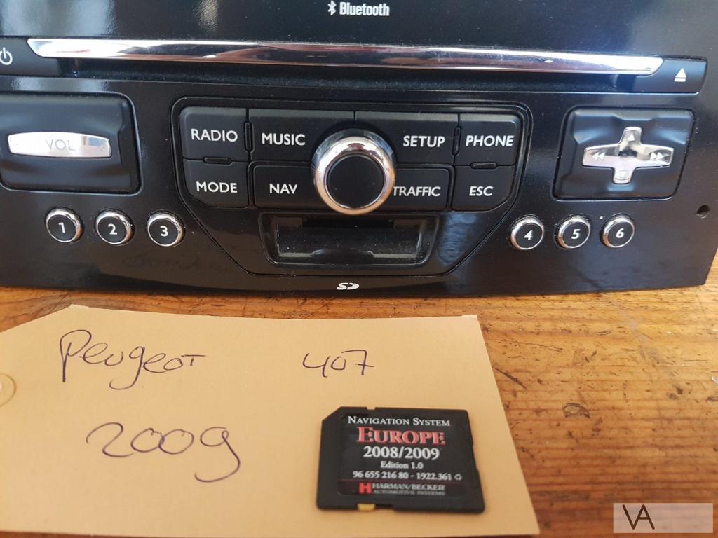 Peugeot 407 2007 - 2010 rneg navigatie radio 96653743xn €150, Gebruikt, -, -, Ophalen of Verzenden
