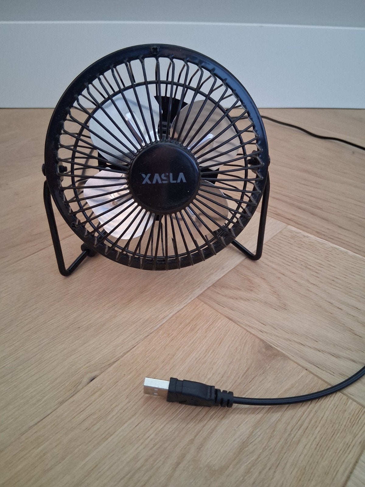 Mini USB Ventilator voor Bureau - XASLA, Ophalen of Verzenden, Gebruikt, Tafelventilator