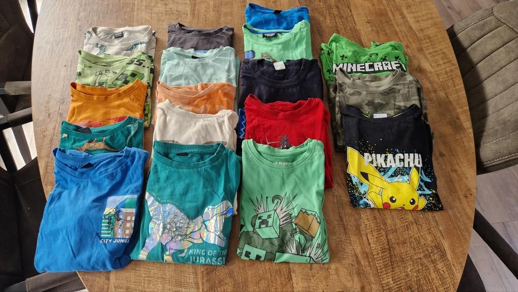 Tas vol jongens kleding, Ophalen, Zo goed als nieuw, Maat 128