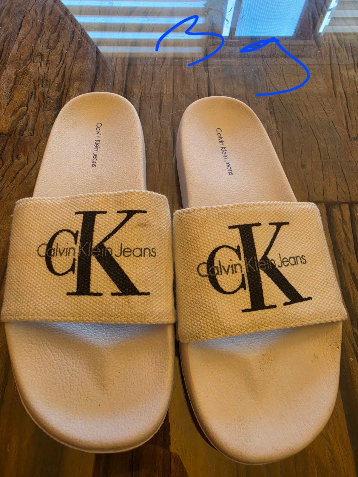 slippers calvin klein maat 39, Ophalen, Zo goed als nieuw, Zwart