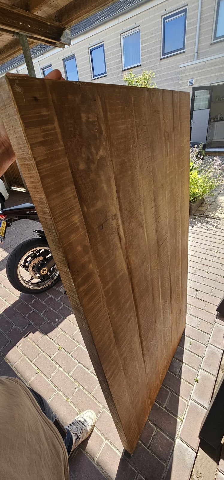 Eetafel, let op schroefen ontbreken, Huis en Inrichting, Tafels | Eettafels, Ophalen, Zo goed als nieuw, Rechthoekig, 50 tot 100 cm