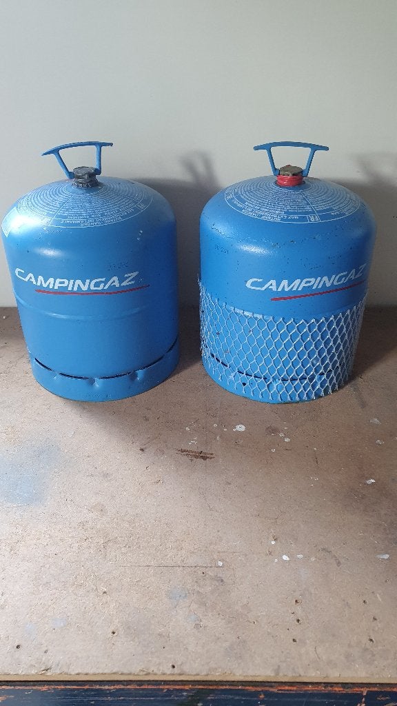 Camping Gaz 907 lege fles, Ophalen, Gebruikt
