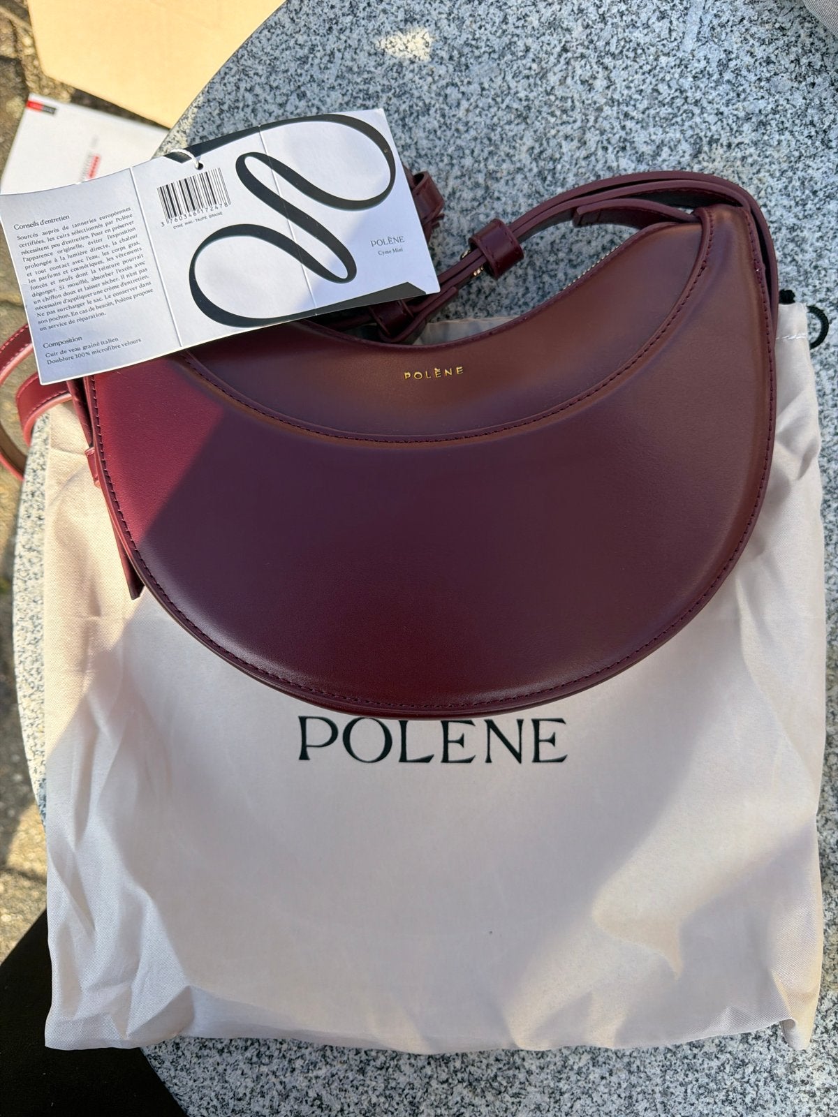 Polène Cyme Mini tas - nieuw, Sieraden, Tassen en Uiterlijk, Ophalen of Verzenden, Nieuw, Rood, Handtas