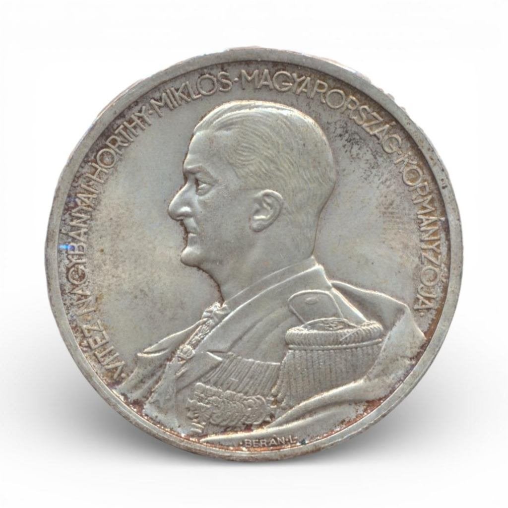 Hongarije 5 Pengö 1939 verjaardag Miklós Horthy
