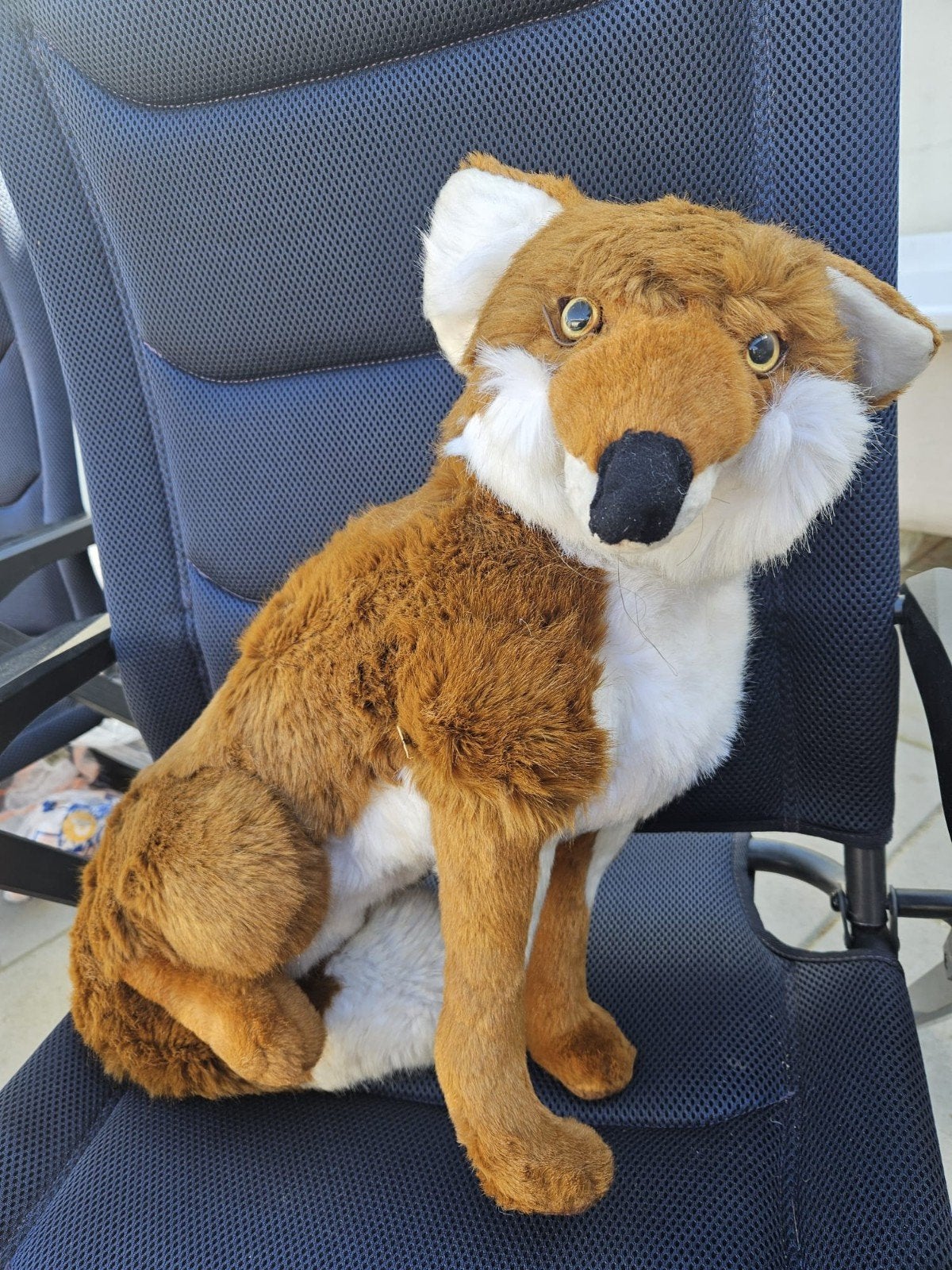 Realistisch uitziende vos knuffel, Overige merken, Overige karakters, Ophalen of Verzenden, Middelgroot (20 tot 80 cm)