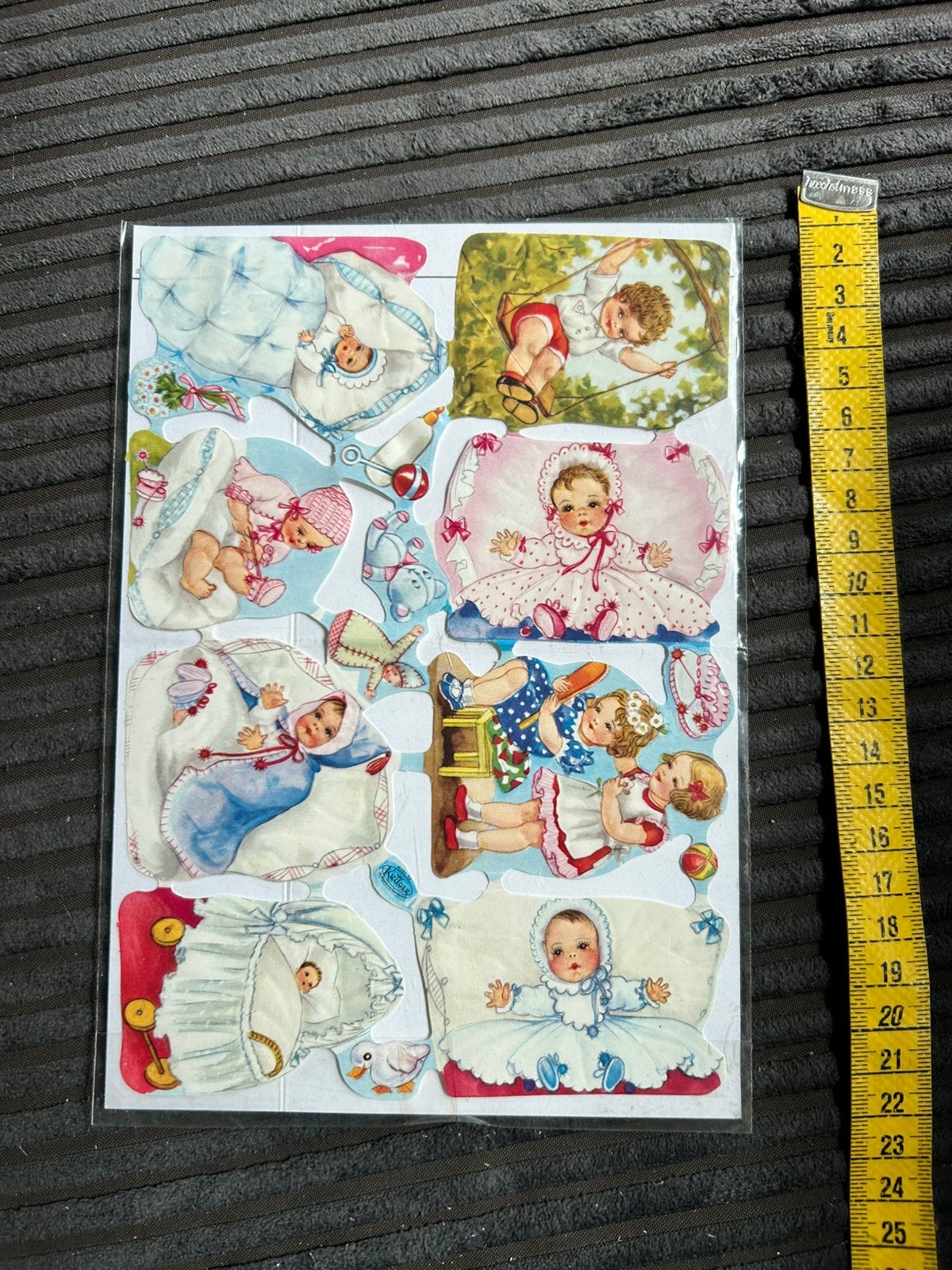 A.Vintage Kruger Poesieplaatjes Baby’s, Ophalen of Verzenden