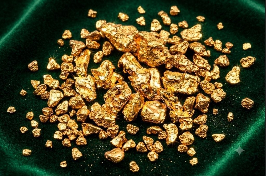 50 Gold Nuggets Goudbaar Goudstukken Zuiverheid 21-23 Karaat, Ophalen of Verzenden, Goud
