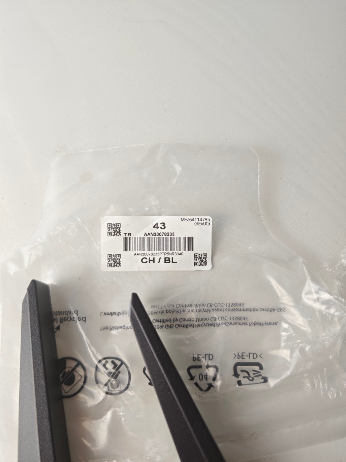 LG TV Poeten Set 43UA75006LA - AAN30078233 -Zonder Schroeven, Ophalen, Nieuw