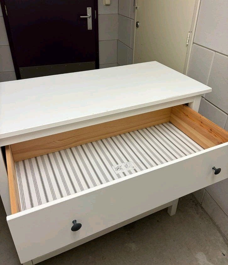 Ikea Hemnes Ladekast 108x90x96 Wit Gebeitst In goede staat, Huis en Inrichting, Gebruikt, 3 of 4 laden, Minder dan 100 cm, 25 tot 50 cm