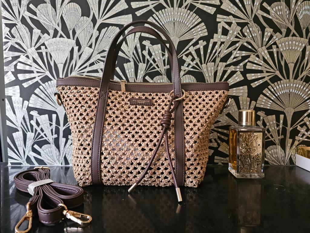 Elegante France stro/raffia tas merk FLORA&CO Paris NIEUW!, Eén persoon, Cadeaubon