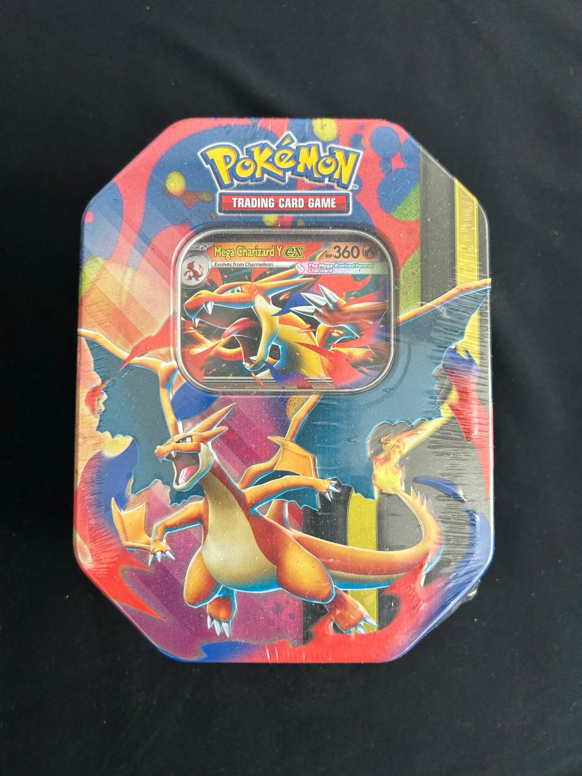 Mega Charizard Y EX Tin Pokémon TCG, Ophalen of Verzenden, Nieuw, Overige typen