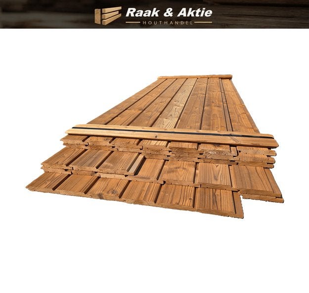 10 m2 Thermowood  rabat hout - channelsiding - nr: TP1