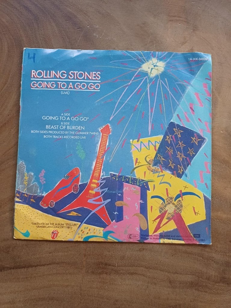 The Rolling Stones - Going To A Go Go - Single - Vinyl, Gebruikt, 7 inch, Ophalen of Verzenden, Pop