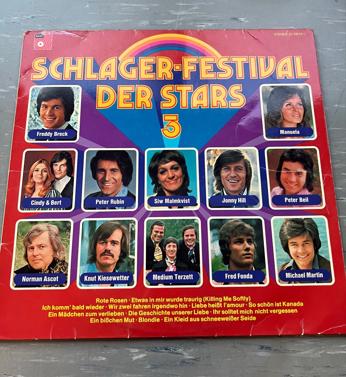 Schlager-Festival Der Stars 3 LP - Diverse Artiesten, Cd's en Dvd's, Ophalen of Verzenden, Gebruikt, 12 inch, LP