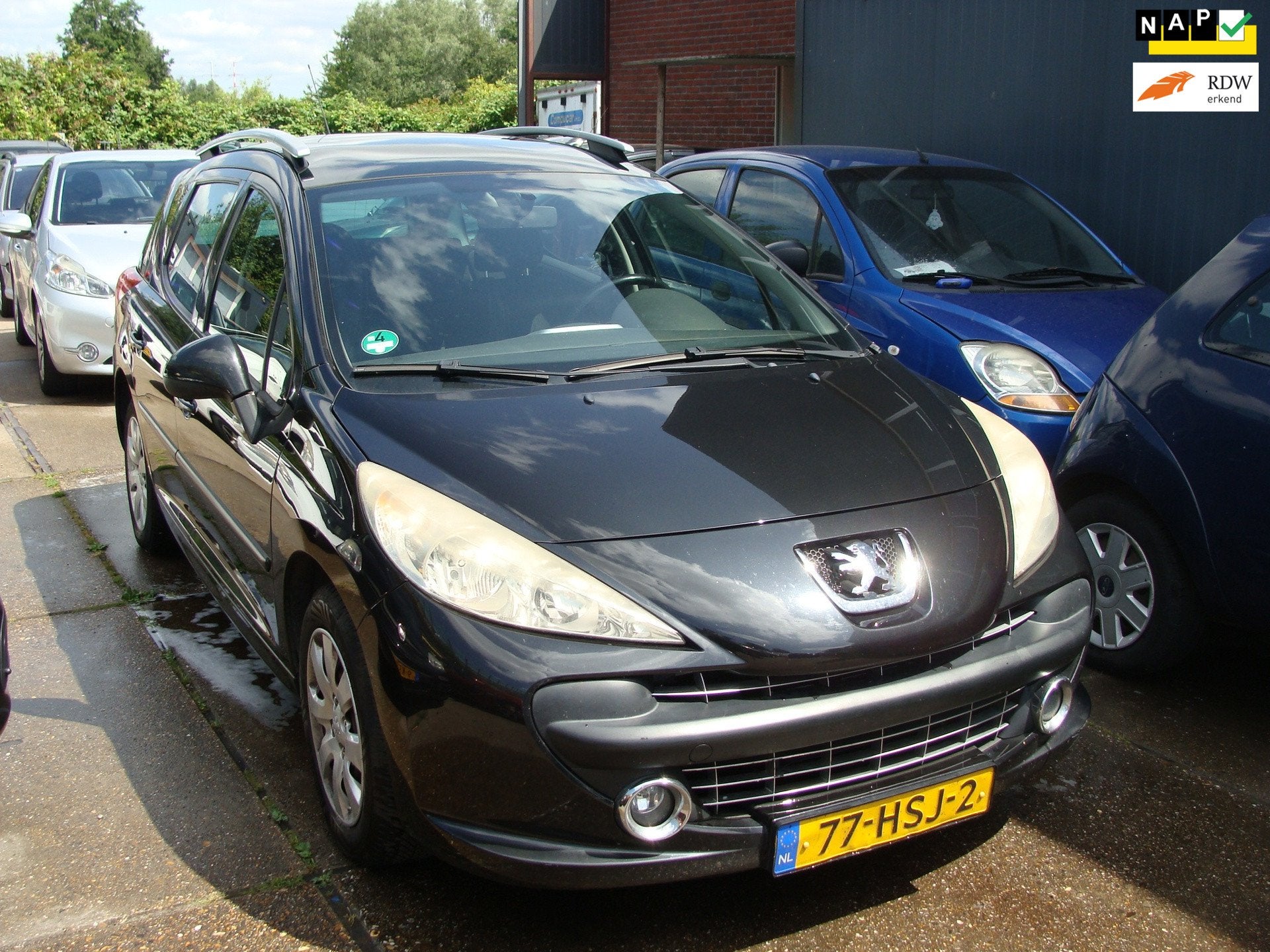 Peugeot 207 SW 1.6 VTi XS st bekr airco elek pak nap apk, Voorwielaandrijving, 4 cilinders, Zwart, Handgeschakeld