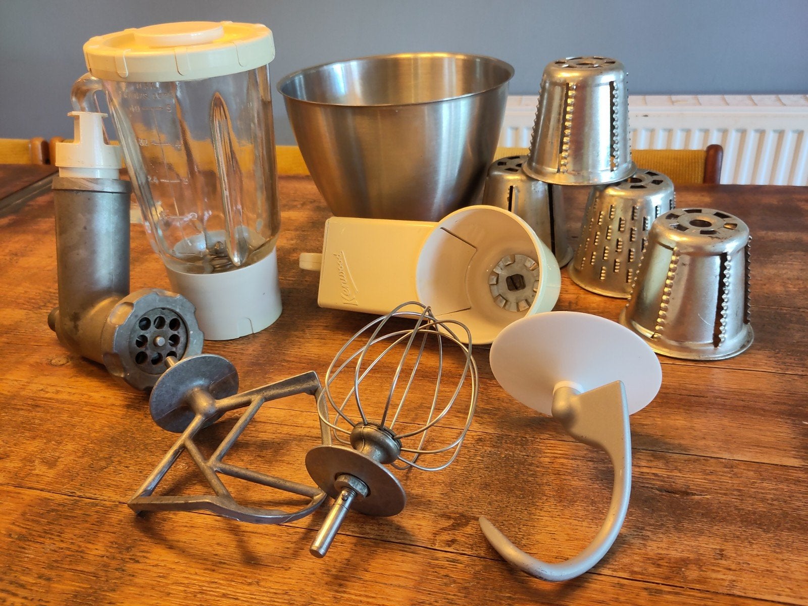 Kenwood Chef A701 (A) accessoires: deeghaak, klopper etc, Ophalen, Gebruikt