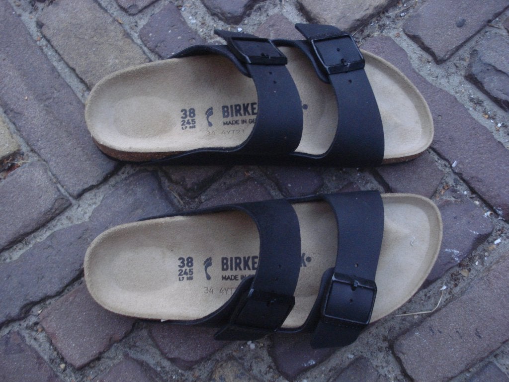 BIRKENSTOCK ARIZONA ZWART 38 NU GRATIS VERZENDING PER POST, Slippers, Verzenden, Zwart, Nieuw