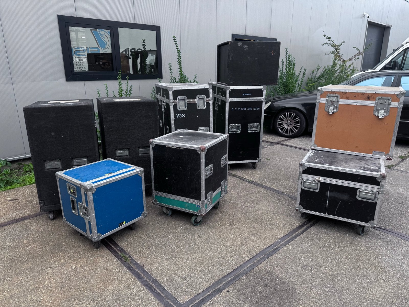 Diverse flightcases en luidsprekerkasten te koop, Ophalen, Gebruikt