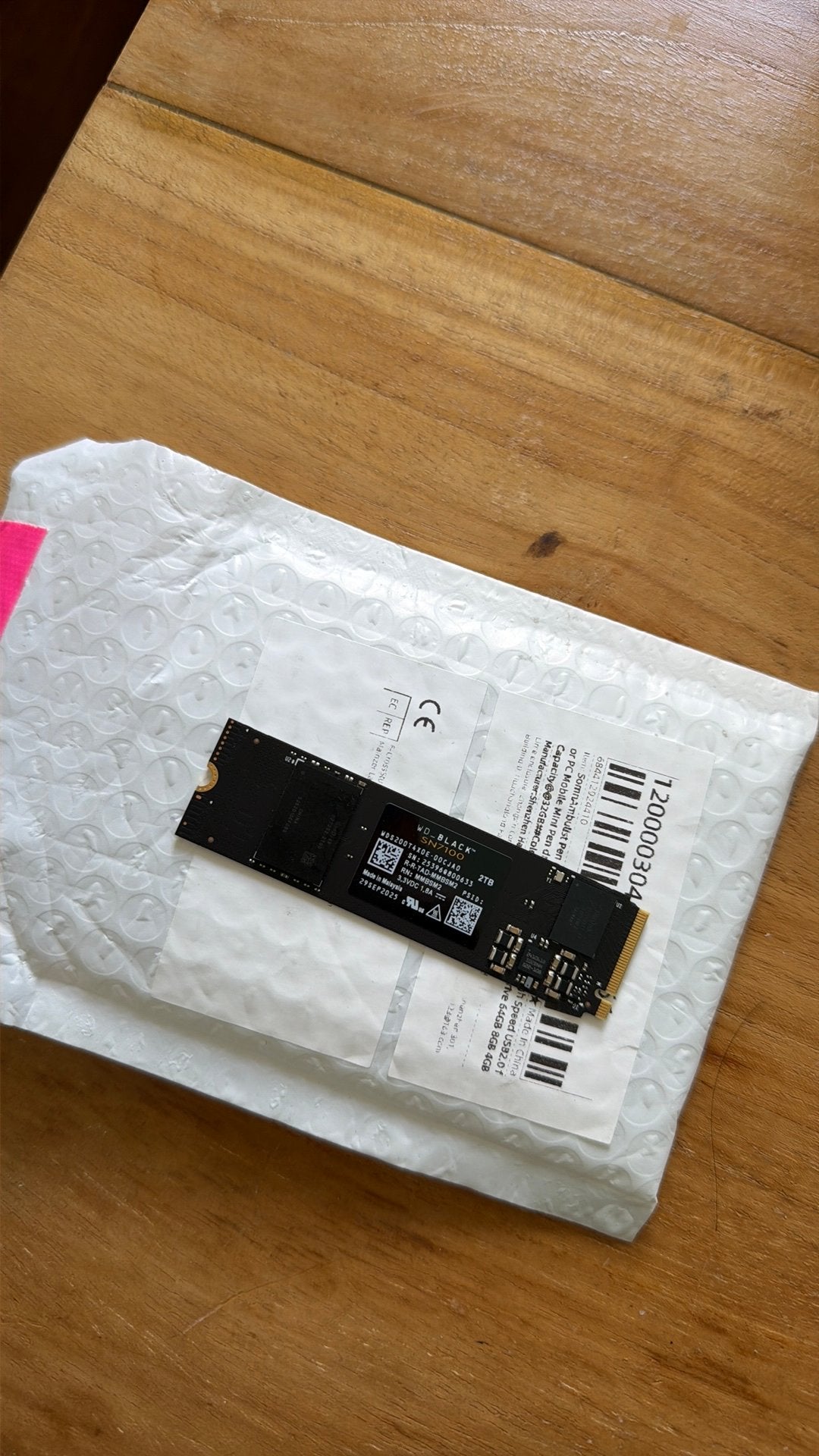 WD black SN7100 2tb, Computers en Software, Harde schijven, Ophalen, Zo goed als nieuw, Desktop, USB