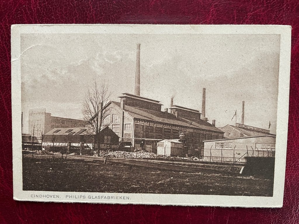 ansichtkaart / kaart van Eindhoven, Philips Glasfabrieken., Verzamelen, Verzenden, 1920 tot 1940, Noord-Brabant