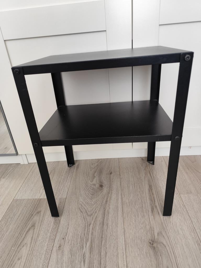 IKEA Knarrevik Nachtkastje Zwart - Compact & Stijlvol, Ophalen of Verzenden, Zo goed als nieuw, Minder dan 45 cm, Minder dan 55 cm