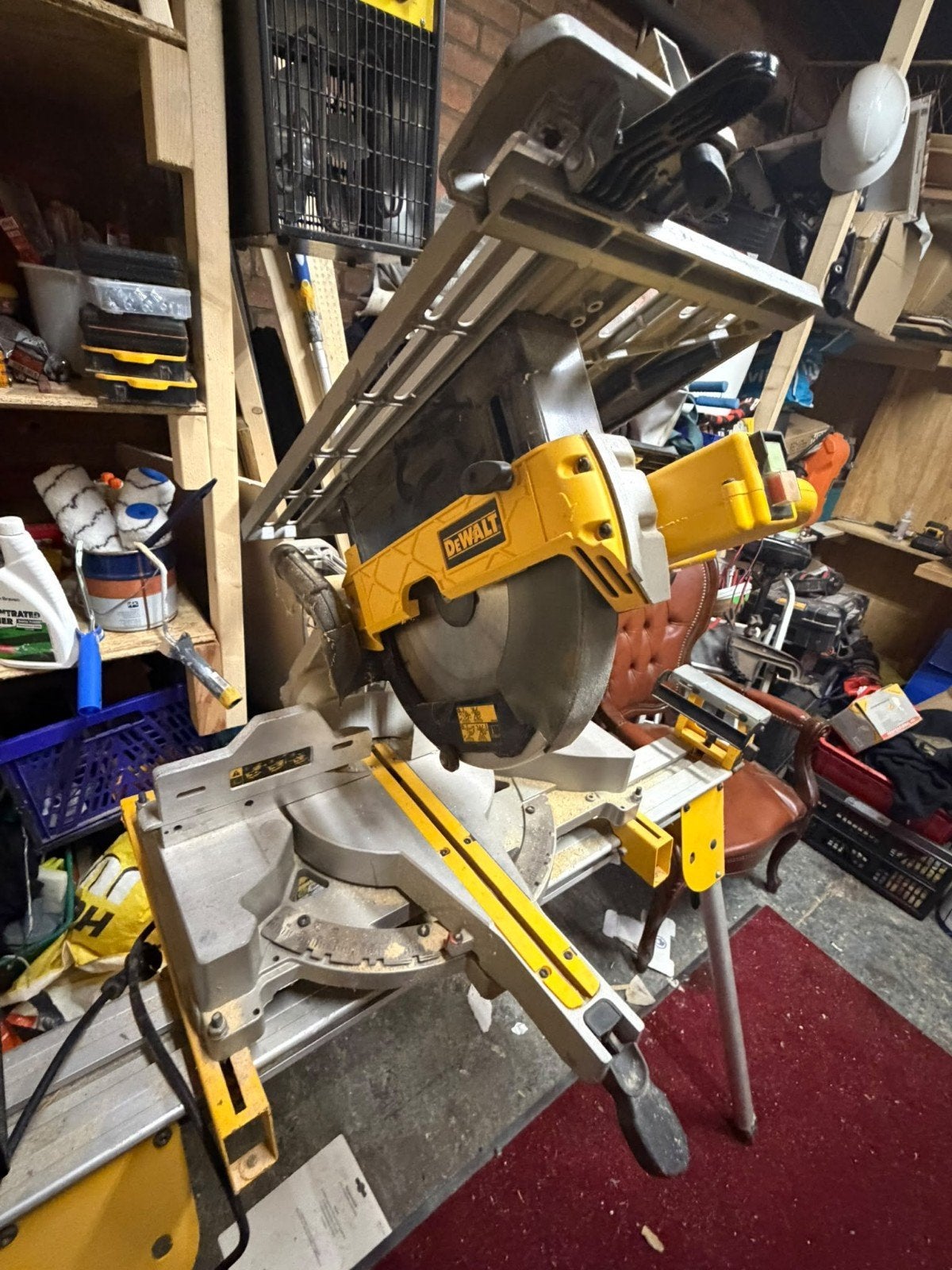 DeWalt D27112-QS Tafel-, Afkort- en Verstekzaag, Ophalen, Gebruikt, DeWalt, Afkortzaag