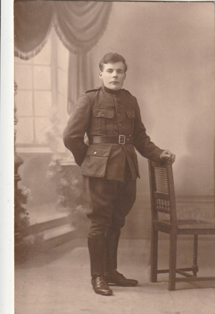 fotokaart  -  man   militaria, Verzenden, Voor 1940, Zo goed als nieuw