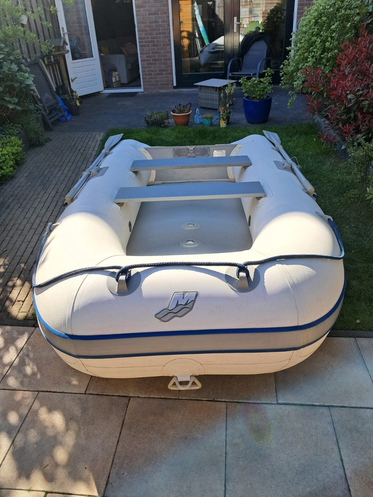 Quicksilver airdeck 310 + marineren buitenboordmotor, Ophalen, Pomp, Buitenboordmotor, Airdeck