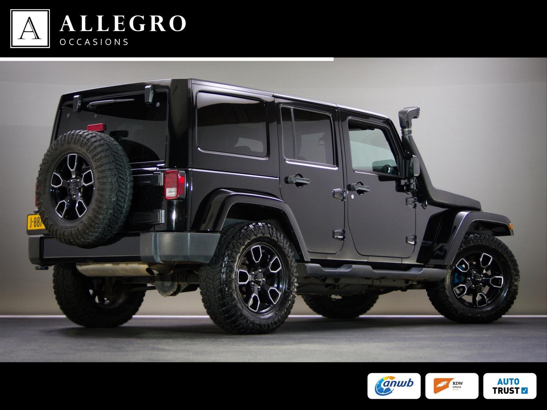 Jeep Wrangler 3.6 Rubicon JK Edition Unlimited (HARDTOP CABR, Automaat, Gebruikt, Zwart, Leder