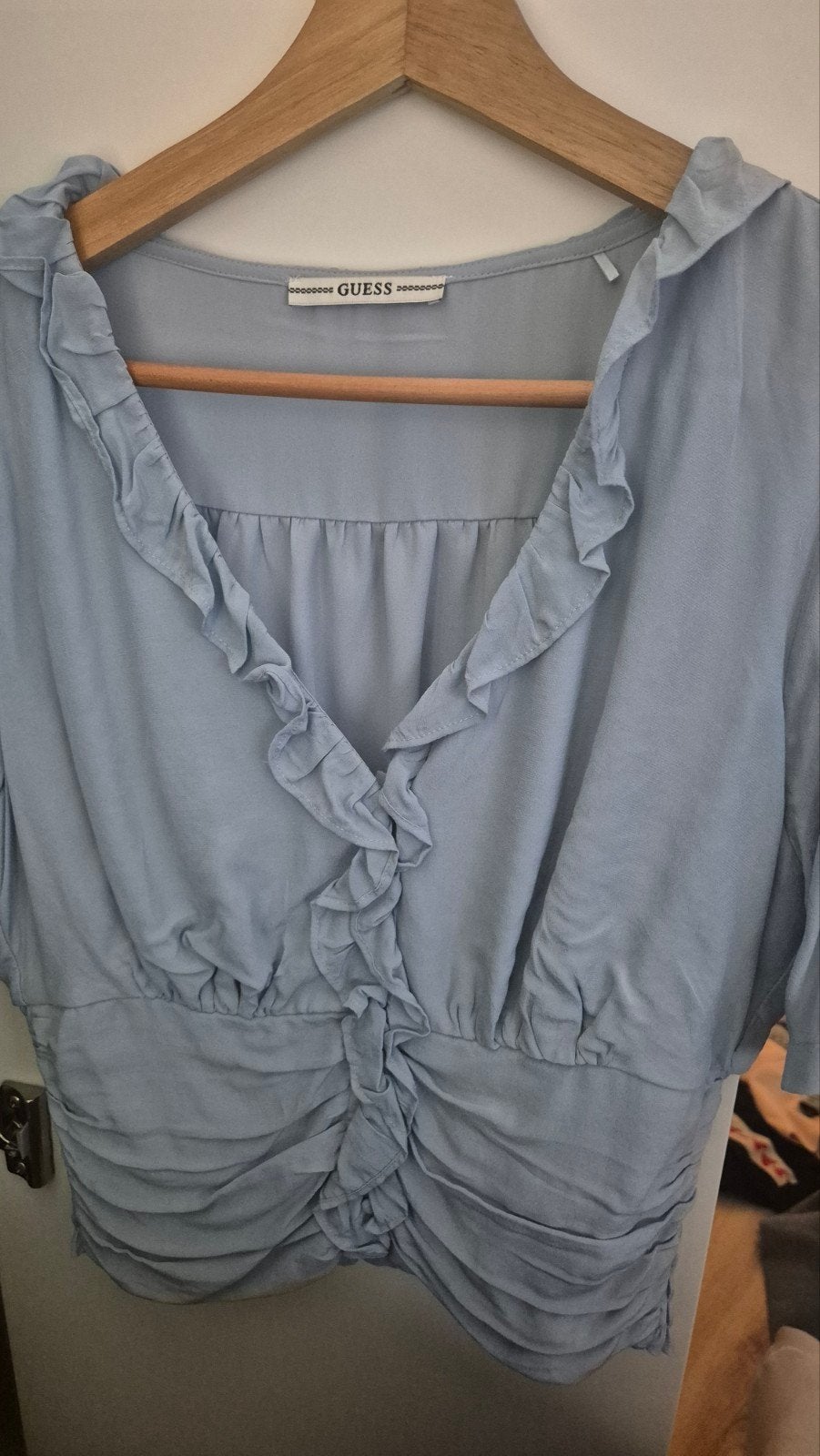 Guess blouse maat 36 - Nieuw en ongedragen, Guess, Blauw, Nieuw, Ophalen of Verzenden