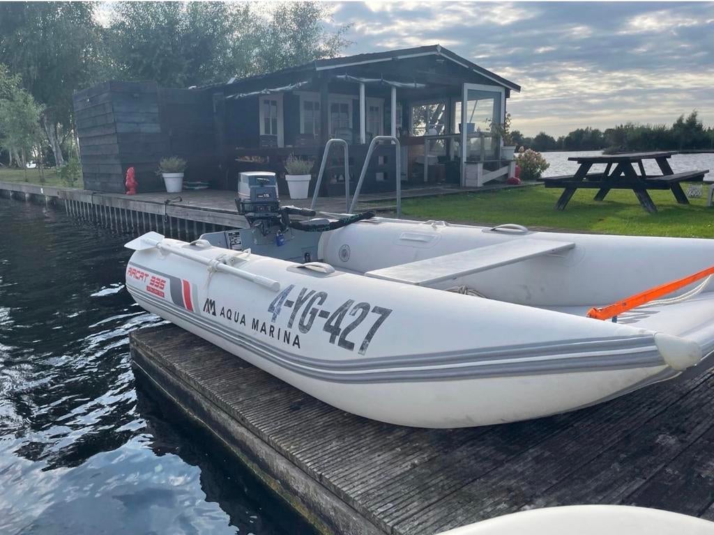 Aqua Marina AirCat 335 met Yamaha 15pk Yamaha 2-takt., Ophalen, Gebruikt, Yamaha, Benzine