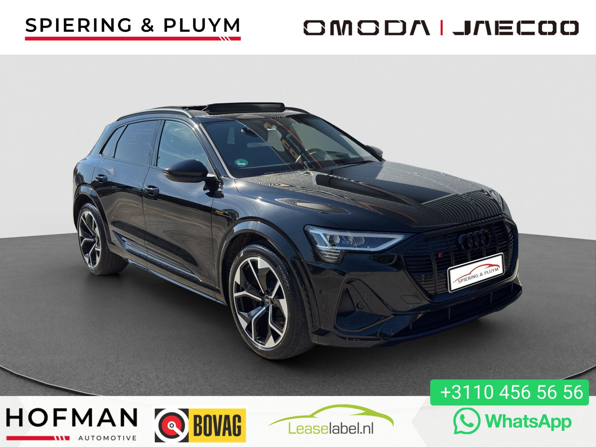 Audi e-tron S quattro 95 kWh | 504 PK | SOH 92% | Pano | S-L, Auto's, Automaat, Gebruikt, Zwart, 504 pk