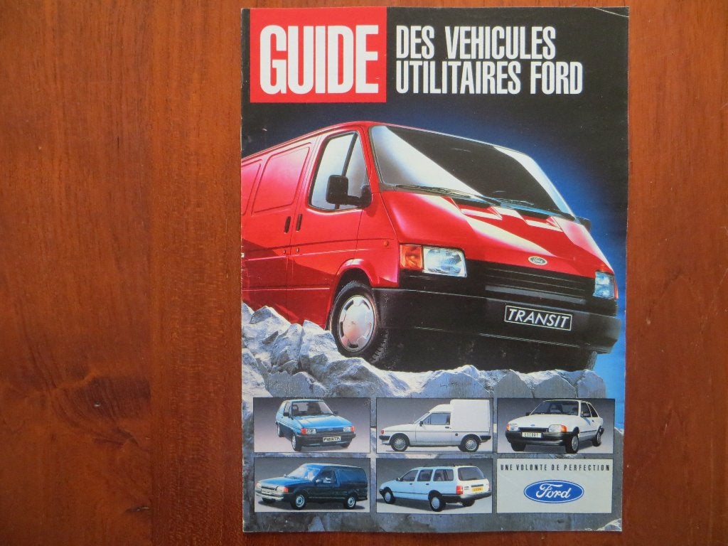Ford Guide de vehicules utilitaires (1987) Fiesta Cube, e.a., Ophalen of Verzenden, Nieuw, Ford