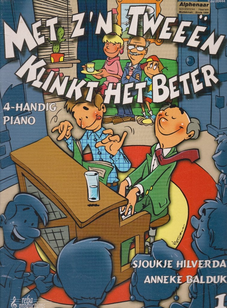 SJOUKE HILVERDA - MET Z'N TWEEEN KLINKT HET BETER - 1 -, Gebruikt, Ophalen of Verzenden, Artiest of Componist, Piano