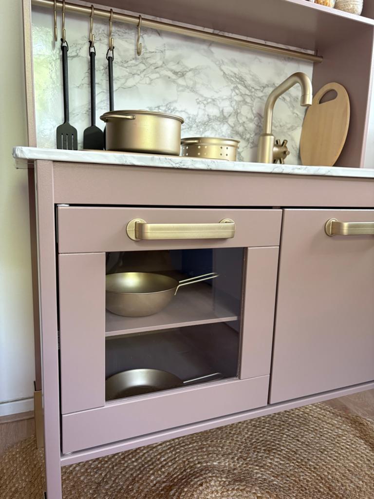 IKEA speelkeuken met gouden details, Ophalen, Gebruikt, Hout, Speelkeuken