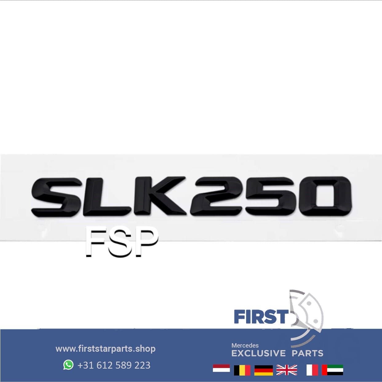 SLK LOGO KOFFERBAK EMBLEEM ACHTERKLEP BADGE Mercedes SLK200, Gebruikt, -, Ophalen of Verzenden, Achter