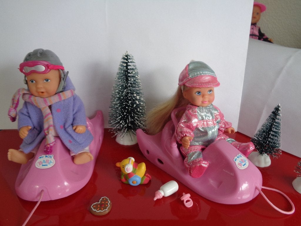 Baby Born Mini World; leuke sleë-en  met popjes, Ophalen of Verzenden, Zo goed als nieuw, Babypop