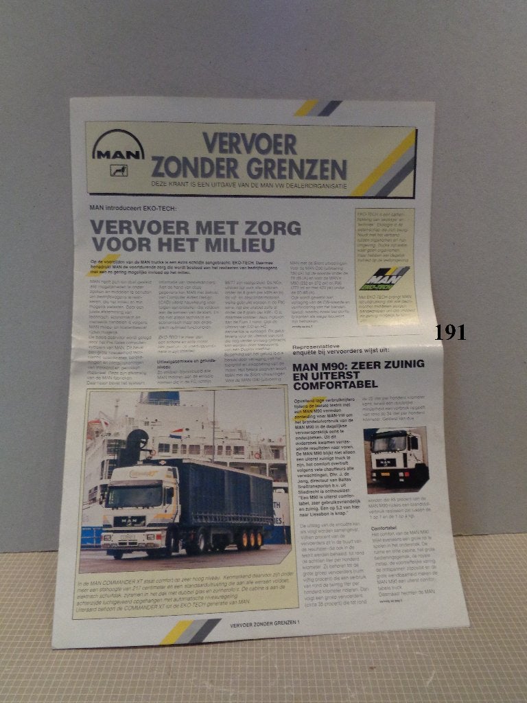 man brochure, Ophalen of Verzenden, Zo goed als nieuw, Overige merken
