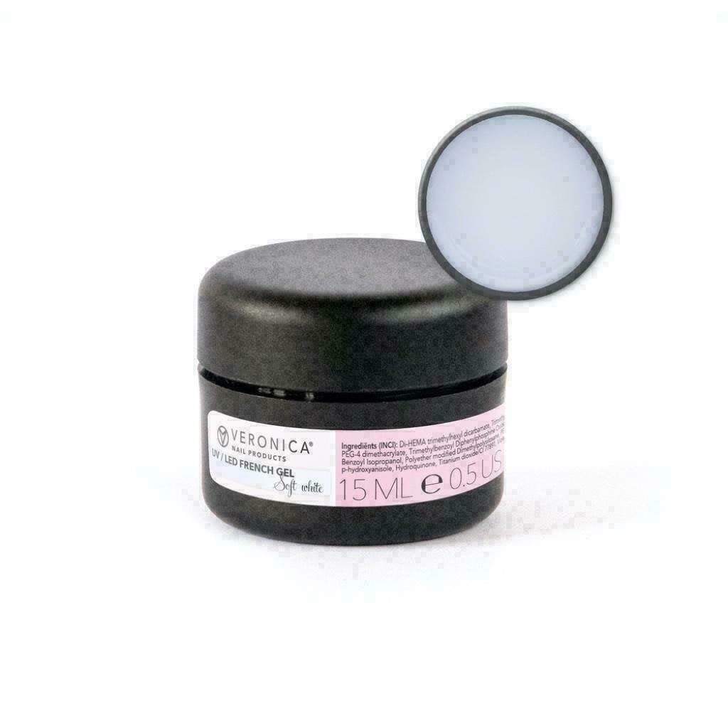 UV / LED FRENCH gel Soft White, 15 ml. French manicure., Wit, Nieuw, Ophalen of Verzenden, Handen en Nagels