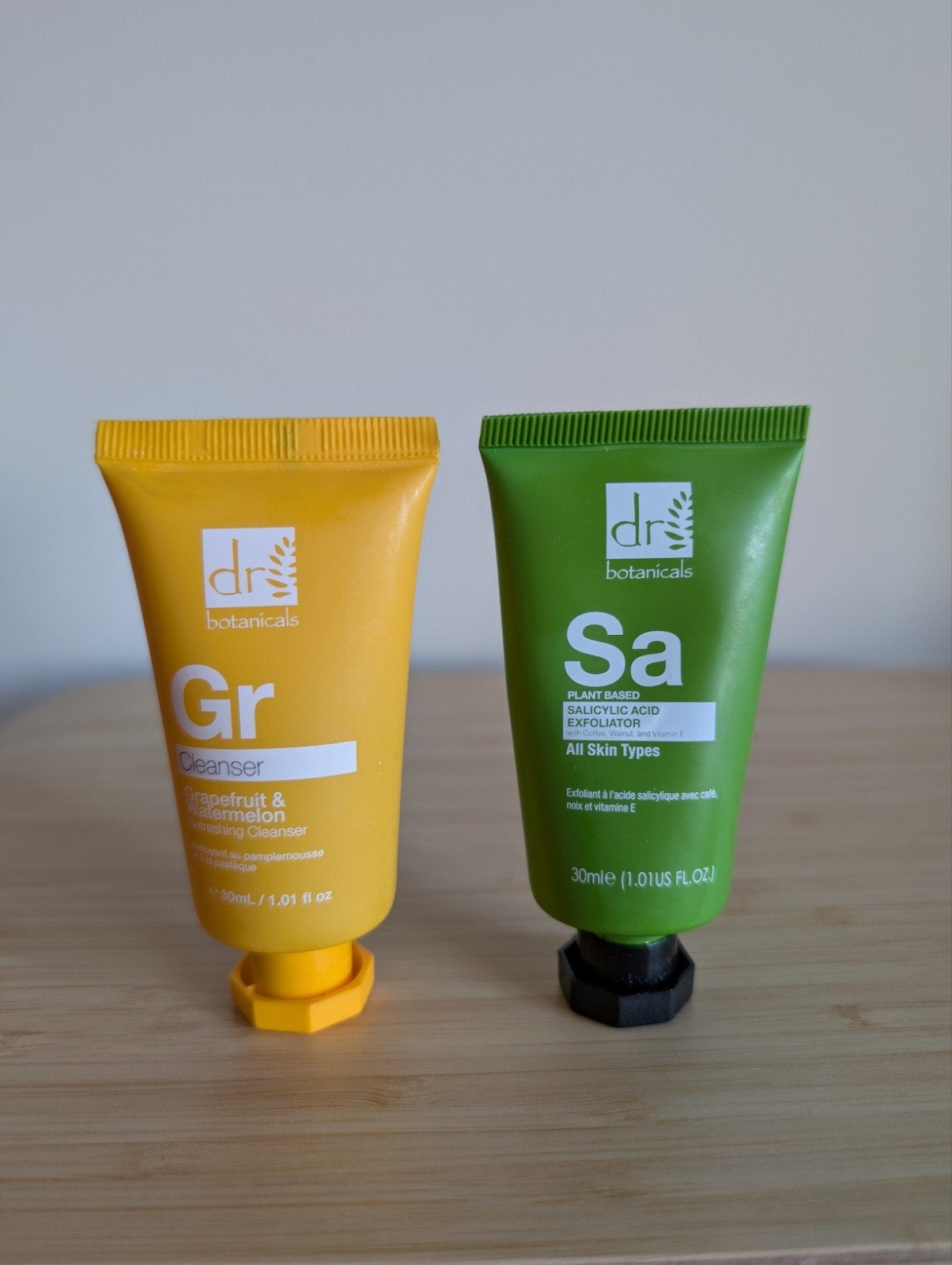 Dr. Botanicals Skincare Set – Cleanser & Exfoliator – Nieuw, Ophalen of Verzenden, Nieuw, Gehele gezicht, Reiniging