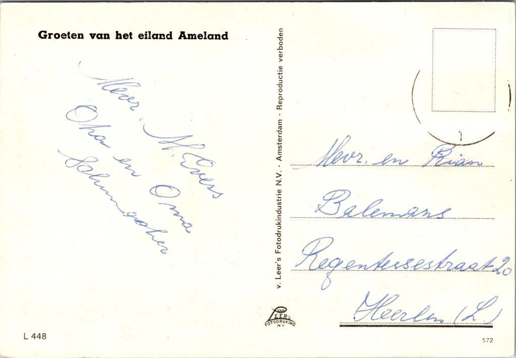 Ameland - 12 ansichtkaarten jaren 70 80 ..., Verzenden, 1960 tot 1980, Gelopen, Waddeneilanden