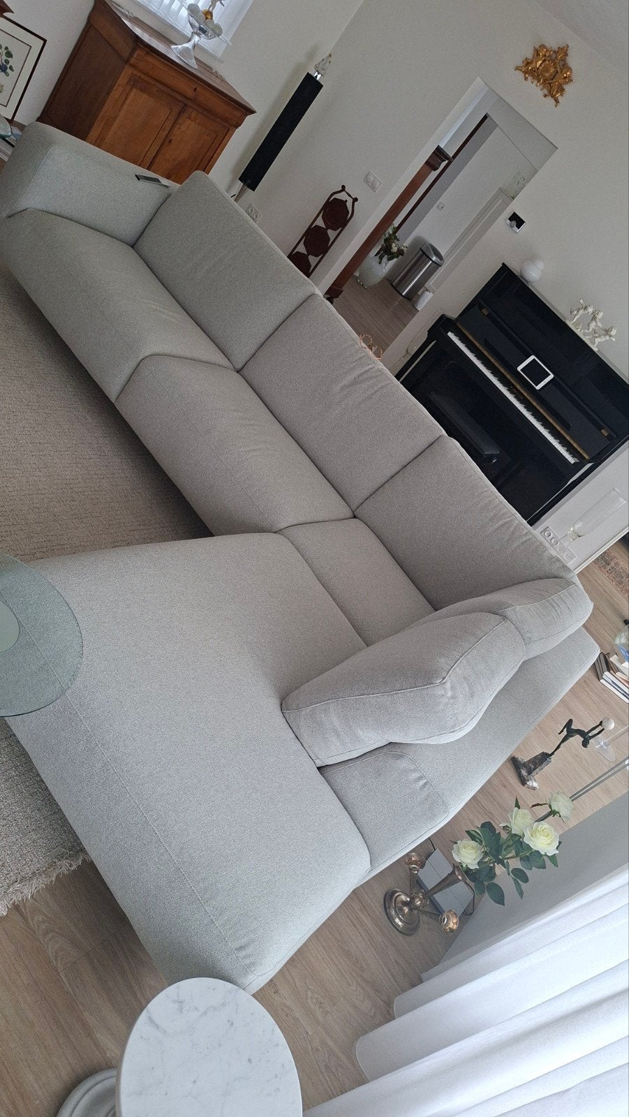 Moderne Natuzzi Italia Hoekbank - Zo goed als nieuw, Huis en Inrichting, Ophalen, 250 tot 300 cm, 100 tot 125 cm, Hoekbank